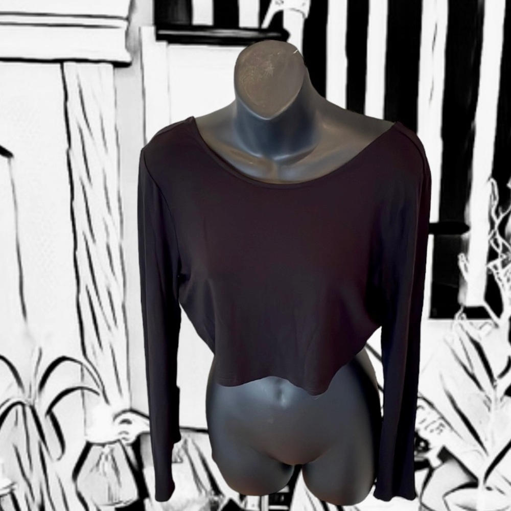 Free People Cropped Long Sleeved T-Shirt